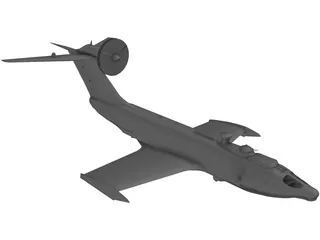 A-90 Orlenok Ekranoplane 3D Model