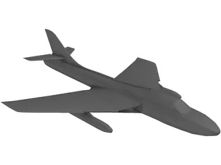 Hawker Hunter 3D Model