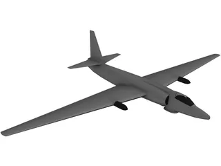 Lockheed U-2 Dragon Lady 3D Model