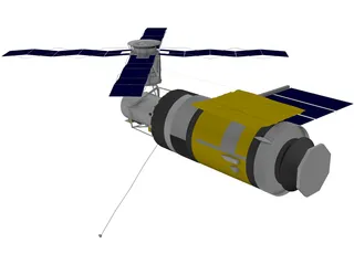 Skylab Space Station 3D Model