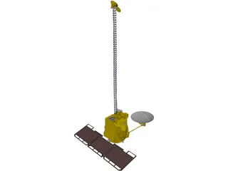 Mars Odyssey Probe 3D Model