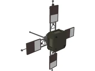 Mariner 1 Space Probe 3D Model