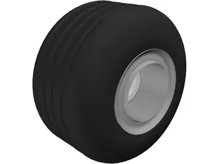 Wheel and Tire 3D Model