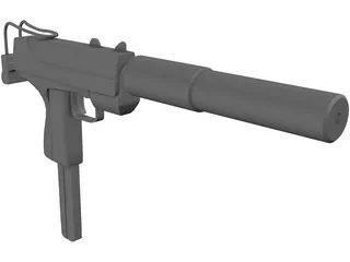 Uzi Silent 3D Model