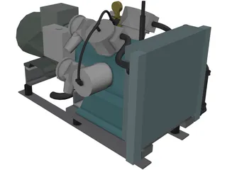Air Compressor MP 3D Model
