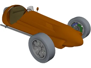 Car 3 Wheeler 3D Model