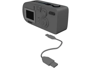 Sony Cyber-Shot Digital Camera 3D Model