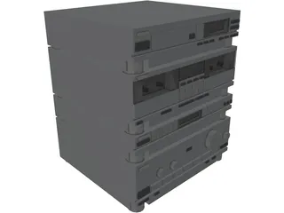 Hi-Fi System 3D Model