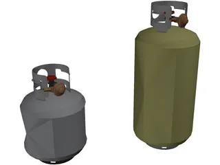 Propane Tanks 3D Model