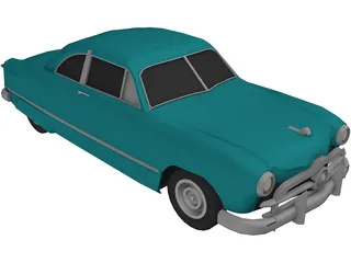 Ford Club Coupe Classic (1949) 3D Model