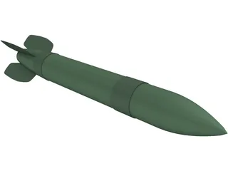 Katyusha Rocket 3D Model