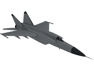 MiG-25 Foxbat 3D Model