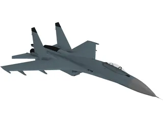 Sukhoi Su-27 Flanker A 3D Model