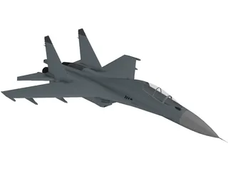 Sukhoi Su-27 Flanker B 3D Model