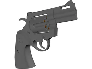 Colt Python 2 Inch Snub 3D Model