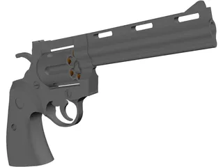 Colt Python 6 Inch 3D Model