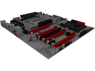 Motherboard 3D Model