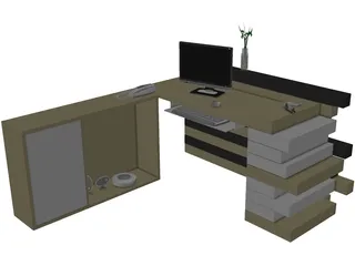 Reception Rack 3D Model