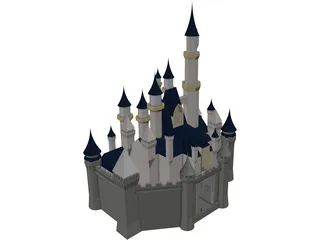 Cinderella Disney Castle 3D Model