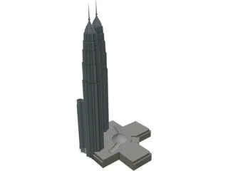 Petronas Twin Tower 3D Model