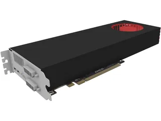 AMD Radeon 6970 3D Model