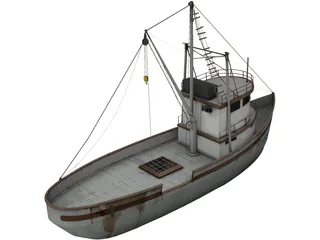 Fishing Boat 3D Model