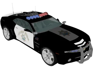 Chevrolet Camaro Highway Patrol 3D Model