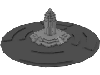 Independence Monument (Cambodia) 3D Model
