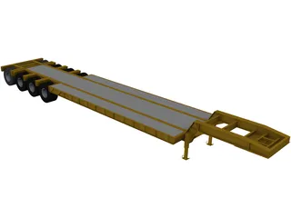 Trailer Low Boy 3D Model