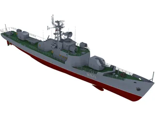 Type 037 Class Submarine Chaser 3D Model