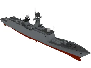 Type 054A Frigate 3D Model