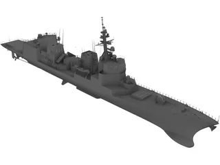 Akizuki-class Destroyer (2010) 3D Model