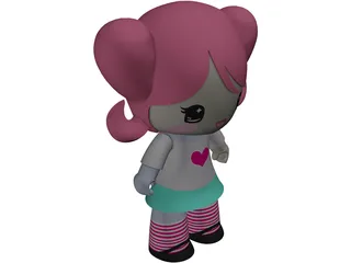 Toy Doll 3D Model