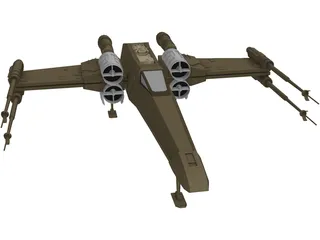 Star Wars X-Wing 3D Model