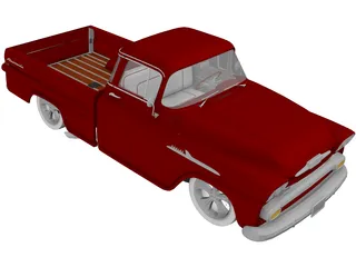 Chevrolet Apache Fleetside (1958) 3D Model