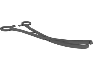 Medical Scissor Kocher 3D Model