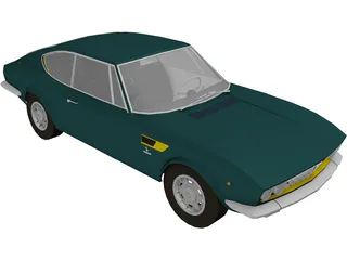 Fiat Dino Coupe (1967) 3D Model