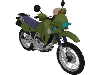 Kawasaki KLR 650 3D Model