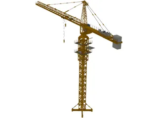 Tower Crane 3D Model