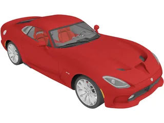 Dodge Viper GTS (2013) 3D Model