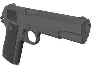 Colt 1911 Automatic 3D Model