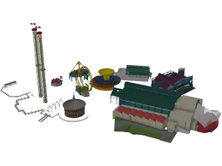 Amusement Park 3D Model