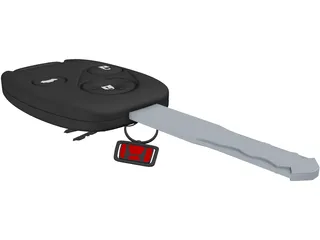 Honda Key with Chain 3D Model