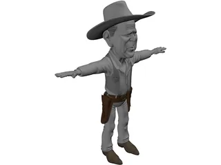 Bush Cartoon 3D Model