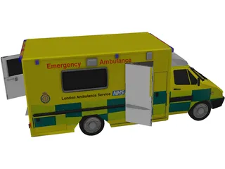 Mercedes London Ambulance 3D Model