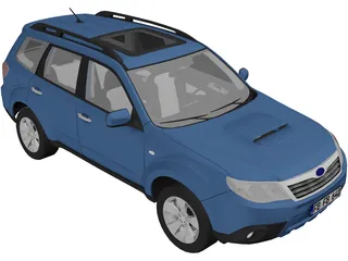 Subaru Forester XT (2008) 3D Model