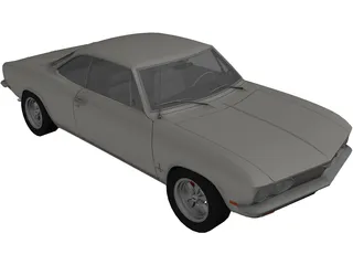 Chevrolet Corvair Monza (1969) 3D Model