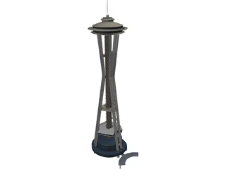 Seattle Space Needle 3D Model