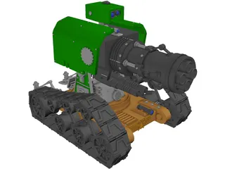 Space Marine Tank 3D Model