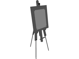 Artist Easel 3D Model